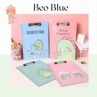 Kẹp tài liệu Beo Blue trình ký A4 đôi siêu cute bìa tài liệu bìa trình ký văn phòng giá rẻ file kẹp giấy A4