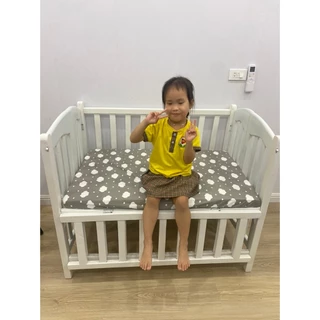 Ga đệm cũi nôi giường chất vải cotton thô hàn