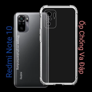 ỐP LƯNG REDMI NOTE 10 / NOTE 10S / PÔC M5S Dẻo Trong Suốt Có 4 Cạnh Chống Sốc, Chống Va Đập