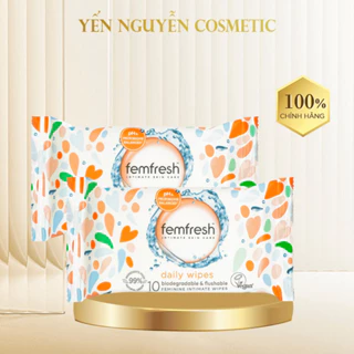 [Khăn Ướt Vệ Sinh Phụ Khoa Vùng Kín] Femfresh Intimate Skin Care Daily Wipes (10 tờ)