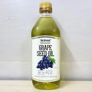 NO BRAND (chai 1 L) DẦU HẠT NHO NGUYÊN CHẤT COSTA D’ORO Grape Seed Oil