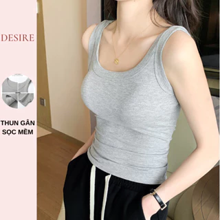 Áo ba lỗ dáng ôm chất thun tăm mềm dày dặn phong cách năng động DESIRE H-523