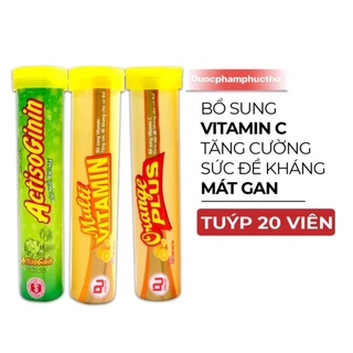 ✅[Chính hãng] C sủi tăng cường sức đề kháng  - Bổ sung vitamin C, hỗ trợ giải độc gan, mát gan hương vị actiso, cam -