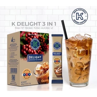 Cà Phê Hòa Tan K Coffee Delight 3in1 255g - Vị tự nhiên