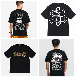 Áo Thun Stussy Tổng Hợp Nhiều Mẫu Form Unisex - Áo Phông Stussy Full Tem Tag Túi Zip