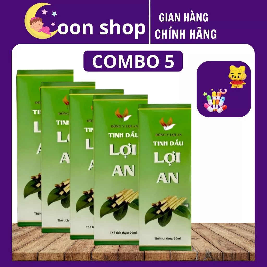 Tinh dầu bôi ho,sổ mũi, khò khè Lợi An cho bé COMBO 5