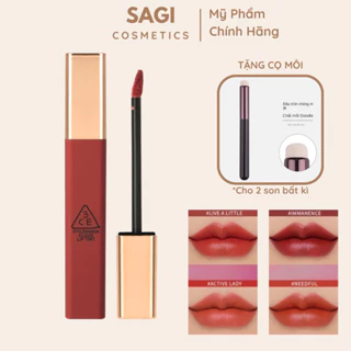 Son Kem Siêu Lì, Mịn Môi 3CE Cloud Lip Tint