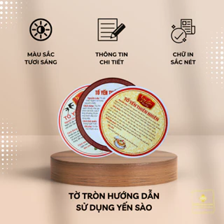 Combo 10 Tờ Hướng Dẫn Sử Dụng Yến Sào Tròn - Giá tốt