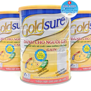 Sữa tăng cân GOLDSURE GAIN NL 900g dành cho người gầy, thích hợp mọi lứa tuổi (cam kết chính hãng, date luôn mới)