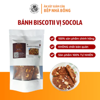 Bánh Hạt Dinh Dưỡng Biscotti Vị Socola Giảm Cân Healthy, Ăn Kiêng Không Đường, Macha Chocolate Vani Mix Bếp Nhà Bống