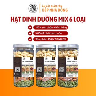 Hạt Dinh Dưỡng mix 5 loại hạt 500g Đã Sấy Chín Ăn Vặt, Giảm Cân, Bà Bầu - Hạt Nhập Khẩu Cao Cấp, Bếp Nhà Bống