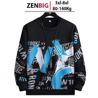 Áo nỉ sweater thu đông bigsize nam ZENBIG dành cho người mập người béo size lớn từ 3xl - 8xl (80-140kg)