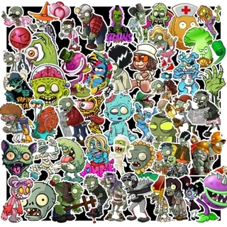 Combo 50 Sticker Zombie chống nước sticker dán laptop, điện thoại, đàn guitar, mũ bảo hiểm, vali