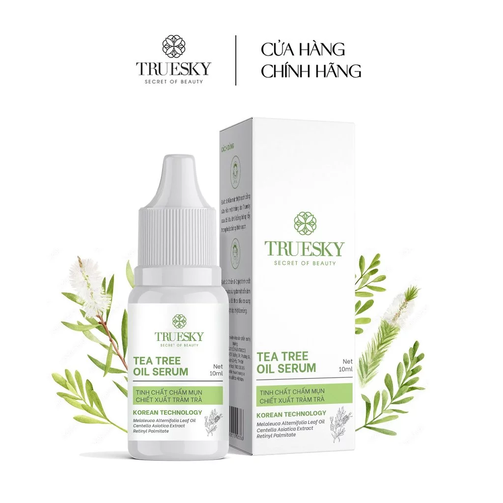 [Mã BMLT30 giảm đến 30K đơn 299K] Tinh chất chấm mụn Truesky Tea Tree Oil chiết xuất tràm trà 10ml