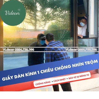 Giấy dán kính 1 chiều cửa kính chống nắng film cách nhiệt decan phản quang cửa sổ phòng ngủ