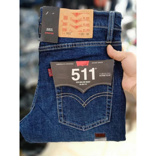 Quần jean nam xanh wax Quần bò nam vnxk Ống đứng cao cấp đẹp thời trang Jeans co dãn HAIAN JEAN