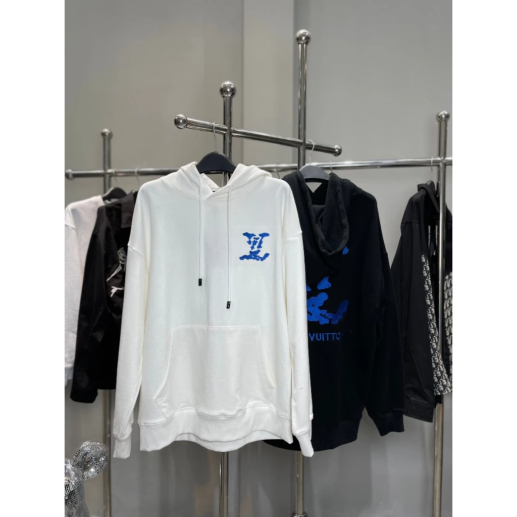 Hoodie logo Lv xanh