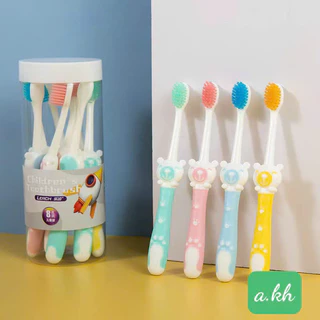 Hộp 8 Bàn Chải Đánh Răng TOOTH BRUSH Lông Tơ Mềm Mượt Cho Bé Chống Đau Răng