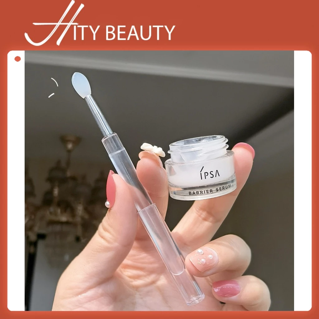 [2 CÂY] Cọ môi silicon thoa son dưỡng mặt nạ môi có nắp trong suốt - Hity Beauty