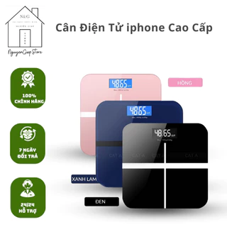 Cân Điện Tử Iphone Scale SE độ Chính Xác Cao, Màn Hình LCD Hiển Thị Rõ Nét, Kính Cường Lực Cao Cấp