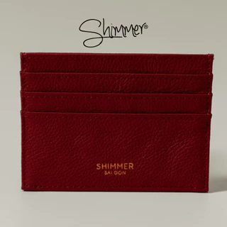 [Da Thật] Ví Đựng Thẻ Da Thật Shimmer Card Holder Nhiều Ngăn Đựng Thẻ ATM, CMND Nhỏ Gọn Tiện Lợi Siêu Bền Đẹp Chống Nước