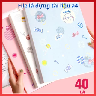 File Lá Đựng Tài Liệu A4 Túi, Tài Liệu Lá A4 30 Lá 40 Lá Màu Dễ Nhìn, Lưu Trữ Tài Liệu Chứng Từ Thiết Kế Đơn Giản Tiện D