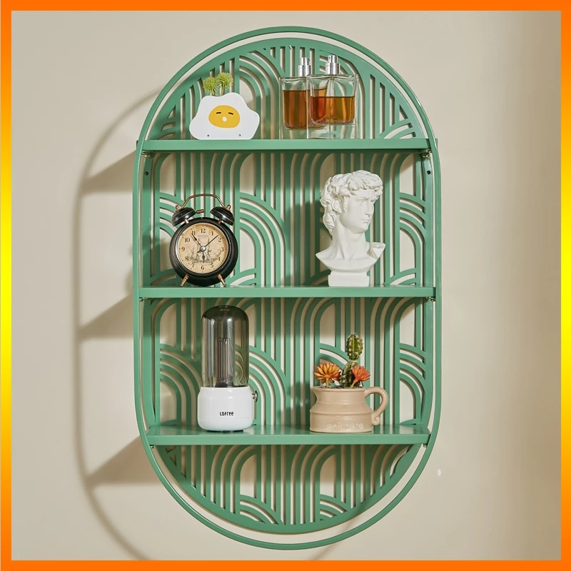 Sang trọng Giá treo tường giá sắt treo lối vào phòng khách Decor Phòng Giá Để Đồ Màu xanh lá cây cổ điển Văn phòng