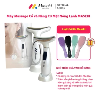 Máy Massage Cổ và Nâng Cơ Mặt Nóng Lạnh Maseki, 6 chế độ chăm sóc da giúp trẻ hoá da, Chống nếp nhăn