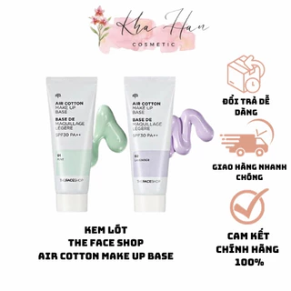 Kem Lót The Face Shop Air Cotton Makeup Base 35G