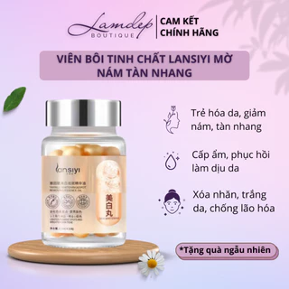 Viên Bôi Tinh Chất LANSIYI Mờ Nám Tàn Nhang, Thâm Mụn, Trẻ Hóa Trắng Da (Hộp 30 Viên x0,5ml)