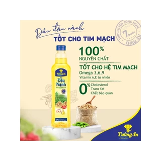 Dầu đậu nành 100% nguyên chất Tường An chai 1L