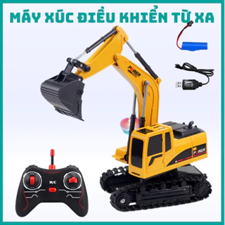 [Gía Gốc Tại Kho ] Xe múc , xe Công trình điều khiển  bánh XÍCH, pin SẠC