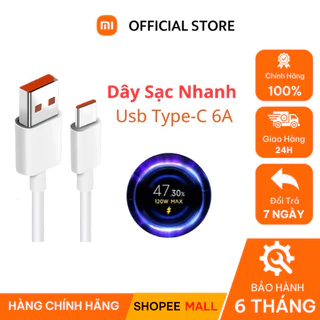 Dây sạc nhanh Xiaomi chính hãng 33w 67w 120w 18w 22,5w 27w  sạc nhanh Mi Charge Turbo - BH 6 Tháng