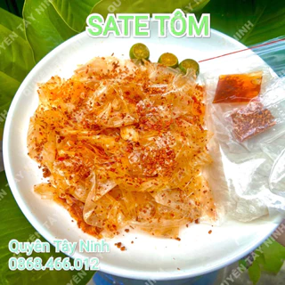 DẺO SATE TÔM Cay, ngon, siêu tôm | bánh tráng phơi sương Tây Ninh mỏng dẻo đặc biệt