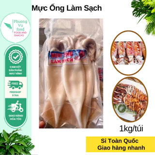 Mực ống làm sạch 1kg/ hoả tốc hà nội