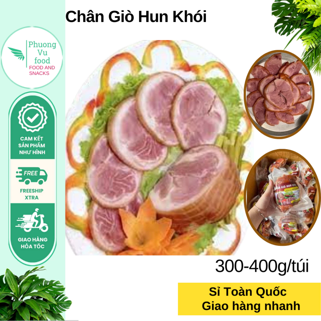 Chân giò hun khói, gói 400g đến 500g ( giao Hà Nội, hoả tốc)