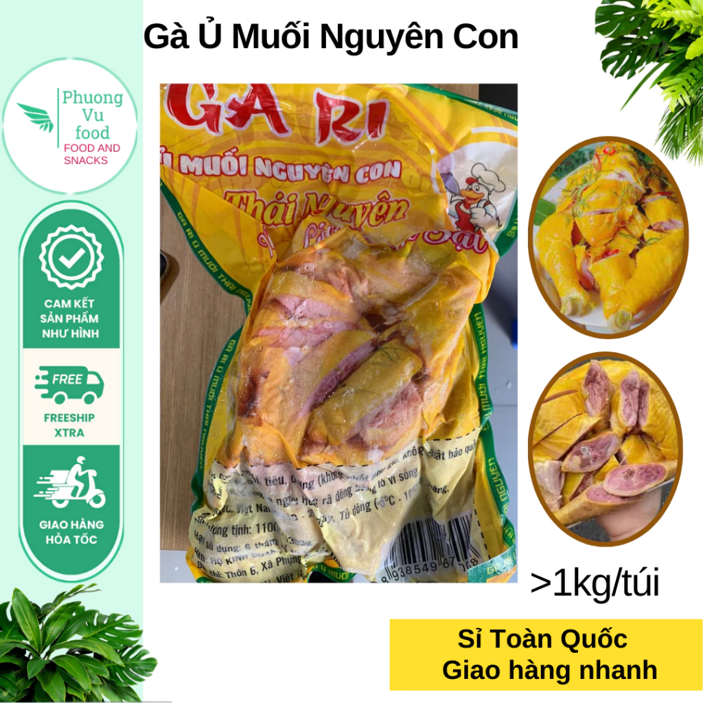 Gà ủ muối nguyên con, hoả tốc Hà Nội