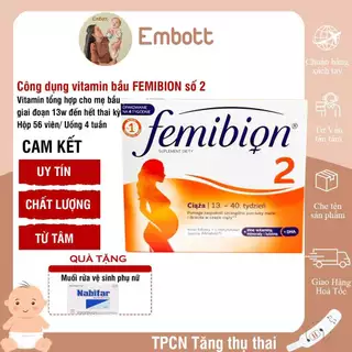 Femibion số 2 vitamin tổng hợp cho mẹ bầu embott22