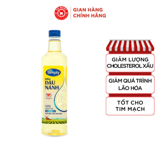 Dầu ăn đậu nành nguyên chất Simply (chai 1l)