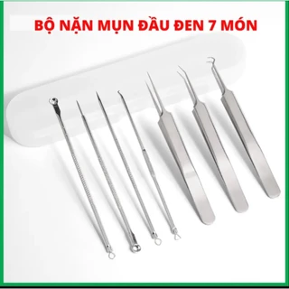 Sét Nặn Mụn 7 Chi Tiết Inox Không Rỉ Cao Cấp