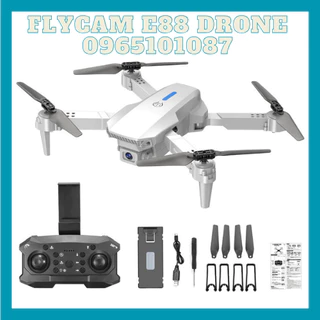 Flycam E88 Pro Giá Rẻ, Camera Kép Chất Lượng 4K HD Quay Phim Chụp Ảnh Từ Xa, Pin 1800mAh Bay 15 Phút Khoảng Cách 100M