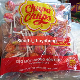 Kẹo Mút Chupa Chups hương trái cây gói 60 que