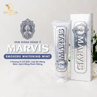 Kem Đánh Răng Ý Marvis Classic 85ml - Hương Vị Cổ Điển, Loại Bỏ Mảng Bám, Sạch Răng Thơm Miệng