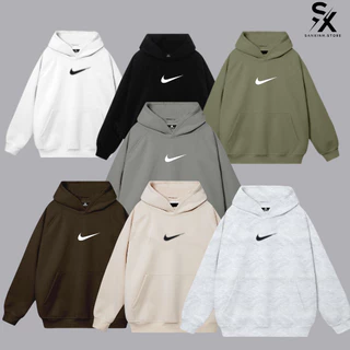 Áo khoác Hoodie Nike có mũ nam nữ form rộng unisex chất nỉ bông không xù cao cấp phong cách unisex HD012.