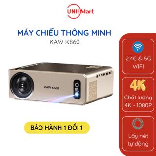 Máy Chiếu Mini KAW K86,Tự Động Lấy Nét, Hỗ Trợ 4K, Độ Phân Giải Full HD,Hàng Chính Hãng