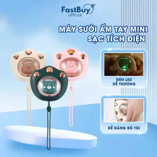 Máy Sưởi Mini Cầm Tay Hình Bàn Chân Mèo Pin Sạc 2400mAH Sưởi Tay Làm Ấm Nhanh Thiết Kế Nhỏ Gọn Bỏ Túi Mang Ra Ngoài