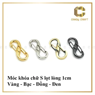 Móc khóa chữ S - phụ kiện làm túi xách