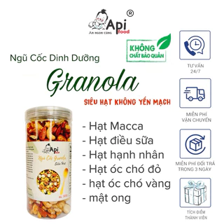 Siêu Hạt Không Yến Mạch 500gr (Macca, Hạnh Nhân, Óc Chó Vàng, Óc Chó Đỏ, Hạnh Nhân)