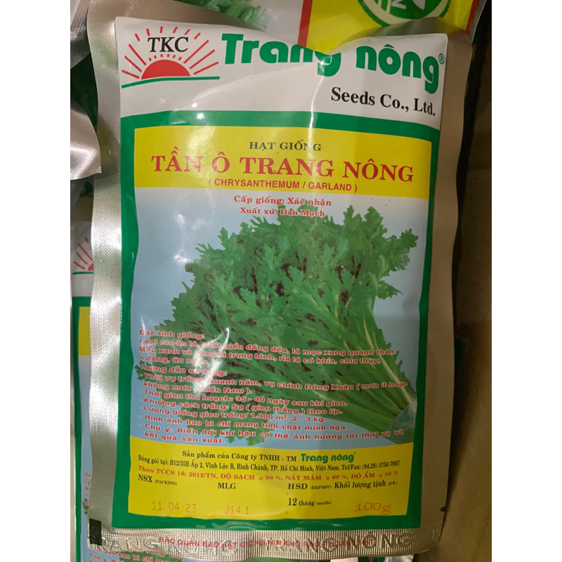 Hạt giống Tần Ô Trang nông, gói 100g