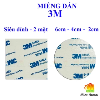 Băng keo 3M - miếng dán tường 2 mặt siêu dính dán vật dụng, decor nhà , xe